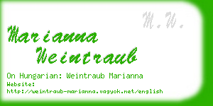marianna weintraub business card